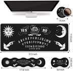 Ergonomic Keyboard Wrist Rest and Mouse Pad Wrist Rest Set, Large XXL Gaming Mousepad 31.5"x 11.8", Memory Foam, Easy Typing Pain Relief, Multifunctional Desk Mat for Office & Home, Ouija Board - Image 2