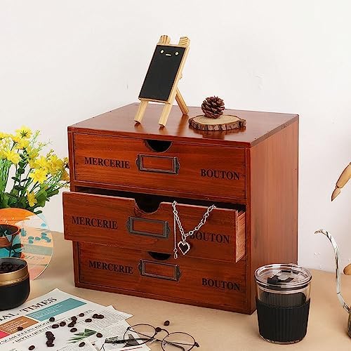 Large Wooden Drawers Wooden Box with Drawer Brown - Image 4