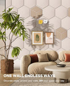 Hexagon Cork Bulletin Board Tiles, Felt Pin Board - Image 4