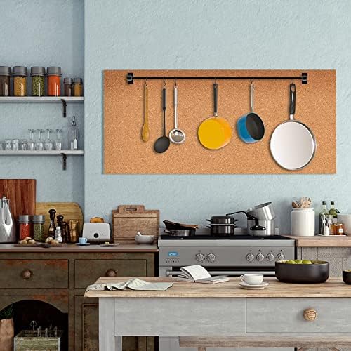Cork Board Roll, 1/4 inch Thick Cork Boards for Walls, 70x35 inches Cork Board Rolls Bulletin Boards for Home School Officel(6mm,Roll,90180) - Image 2