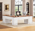 SEDETA L Shaped Office Desk with 4 Drawers Storage, 67"x67" Executive Desk - Image 3