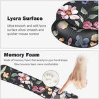 ARTSO Desk Mat, Large Gaming Mouse Pad Wrist Support Set, Ergonomic Keyboard Wrist Rest Desk Pad with Coaster Combo, Extended Mousepad with Non-Slip for Home Office, Flowers Plants - Image 2