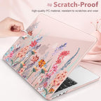 May Chen for M5 MacBook Air 13.6 Inch Case 2026 2025 2024-2022 Release M5 A3449 M4 A3240 M3 A3113 M2 A2681, Plastic Hard Shell Case for MacBook Air 13.6" with Retina Display, Floral P942 - Image 3