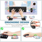 ToLuLu Extended Gaming Mouse Pad, Ergonomic Keyboard Mouse Wrist Rest Set - Image 6