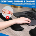 Yunsailing 8 Pcs Ergonomic Mouse Pad and Keyboard with Wrist Support Set - Image 5
