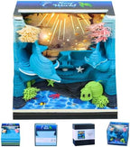 2027 3D Paper Carving Desk Calendar With LED Light (Ocean World) by Divtada