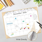 Desk Calendar 2026-2027 with Desktop Mat,22x17'' Large Desktop Pad Calendar - Image 5