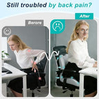 Seat Cushion for Office Chair, Ergonomic Cushion with Lumbar Support Pillow - Image 5