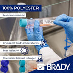 Brady Authentic (M4-126-461) Self-Laminating Cryogenic Polyester Labels 0.6" H x 1.8" W Black on White, Clear, 180 Labels. for use with The BMP41, BMP51, and M511 Label Printers - Image 3