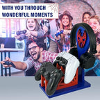 Gamer Gift for Men Teenage Boy Wood Controller Organizer with Headphone Holder & Game Controller Stand - Unique Gift Idea for Husband, Boyfriend, Gamers, Game Lover, Gaming Accessory (Spider) - Image 5