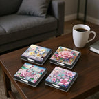 4Pcs Butterfly DIY Diamond Art Painting Sticky Notes Holder (640 Blank Notepads) Cube Note Box Mosaic Craft Set for Office Accessories Desk Office Workplace - Image 5