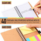 Chuangdi 40 Sets Teacher Appreciation Gifts Inspirational Spiral Notebook Journal with Sticky Notepad Pen Bulk Thank You Gifts for Coworker Team Office Supplies First Day of School Year (Kraft) - Image 4