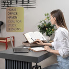 Vigo Wood Lap Reading Desk with Cushion, Adjustable Incline Book Stand with Storage Compartment (Walnut) - Image 5