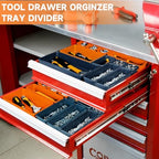 Tool Box Organizer Tray, 60 PCS & 5 Sizes, Blue and Orange - Image 3