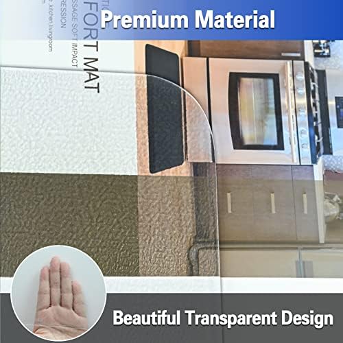 Amyracel Office Chair Mat, 36" x 48" Easy Glide Plastic Floor Mat, Clear Computer Desk Chair Mat for Hardwood Floor - Image 6