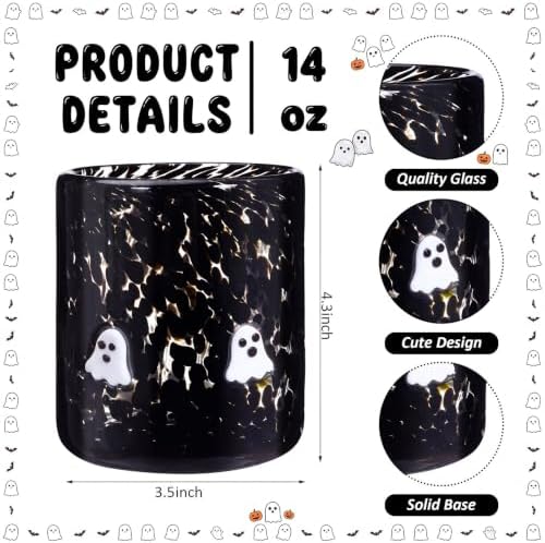 SiliFine 2 Pack Halloween Icon Juice Glasses, 14 oz - Image 3