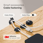 PAMO Cable Management Under Desk, Set of 2 - Black - Image 5