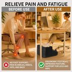 Foot Rest for Under Desk at Work,2-Tier Ergonomic Footrest for Office, Gray - Image 4