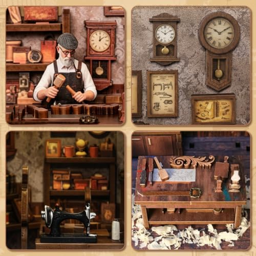 Book Nook Kit, DIY Miniature House Dollhouse Kit 3D Puzzle for Adults - Image 4