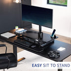 VIVO Black 36 inch Electric Desk Converter, DESK-VE36B - Image 5