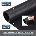 K KNODEL Large Office Leather Desk Mat, Mouse and Keyboard Pad, Computer and Laptop Mat, Desktop Protector and Cover, Writing Pad and Blotter (31.5"x15.7", Black) (Pack of 2) - Image 3