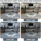 36"x60" Office Chair Mat for Hardwood Floor, Non-Slip Washable Navy - Image 6