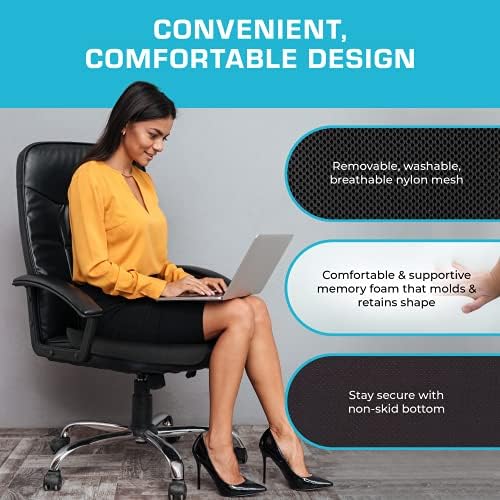 Xtreme Comforts Seat Cushion, Tailbone Relaxer - Coccyx Cushion for Tailbone Pain Desk, Wheelchair & Car Use - Back Support Pillow for Chair - Image 3