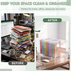 Novabright 1 Pack Acrylic File Organizer, Legal, 14.17"L x 12.2"W x 10.24"H - Image 6