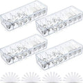Tatuo Cord Organizer Box with Lid, Clear, 4 Pack by Tatuo