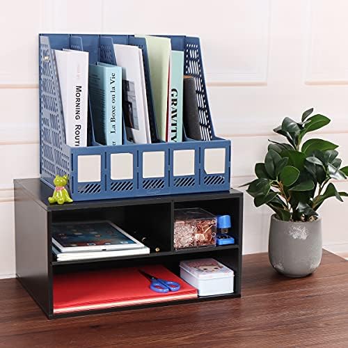 EMERIT Printer Stand Shelf with Storage Wood Desk Paper Organzier for Home/Office,Printer Riser, 2 Tire - Image 6