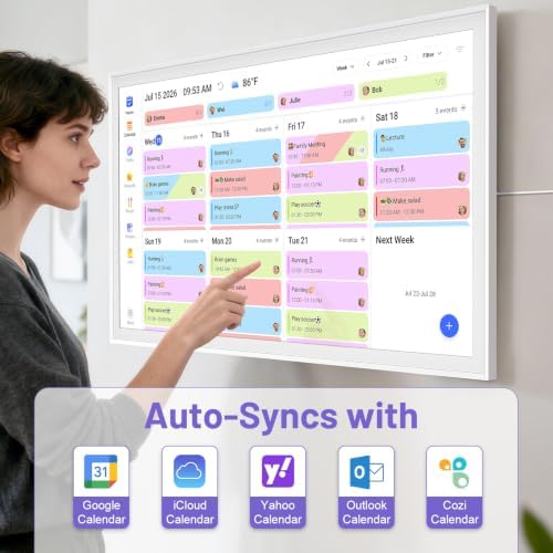 32" Smart Digital Calendar, Family Chore Chart & Photo Frame - Image 2
