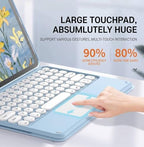 Keyboard Case with Touchpad for Galaxy Tab S10 FE/S10 Lite/S9 FE 10.9-Inch, Tab S9 11", Detachable Keyboard Case with Touchpad, 360 Degree Rotating Stand Cover with S Pen Holder, Blue - Image 6