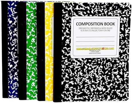 Elementary School Writing Bundle | 1 Box - 51 Pieces per Box | School Supply Boxes - Back to School Essentials | Includes Composition Books, Loose Leaf Paper, Index Cards, 12 ct. Pens & More - Image 5