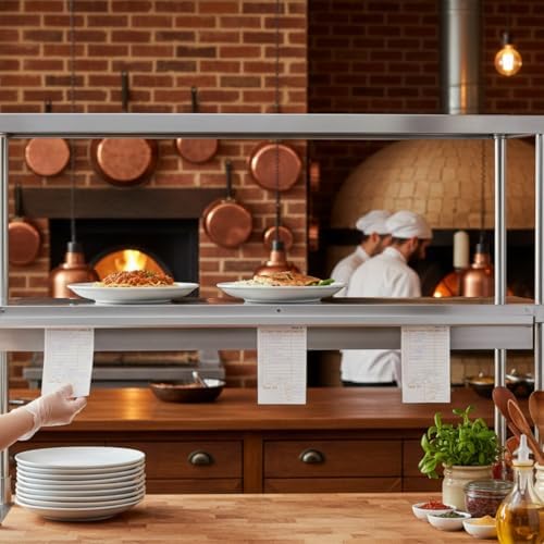 TrueCraftware- 44" Stainless Steel No Clip Check Holder Ticket Rack- Restaurant Ticket Holder Receipt Holder Order Ticket Holder Ticket RackBill Orders Display Rail for Kitchen Cafes Bar Restaurants - Image 2