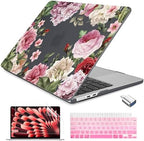 Batianda LumiArt Case for MacBook Air 13.6" M2-M5 Chip, Vintage Rose by Batianda