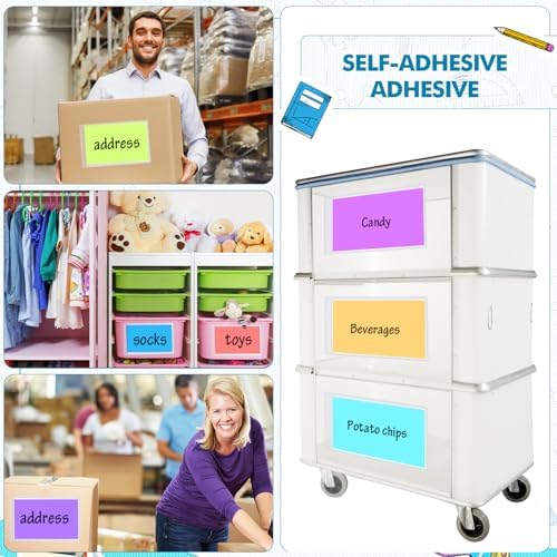 Outus 200 Pcs Self Adhesive Shop Ticket Holders, 5 x 8 Inch - Image 6