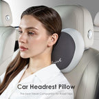FLORICH Lumbar Support with Car headrest Back Pillow for Chairs Headrest Pillow for Car Ergonomic Ultrathick Memory Foam Back Pillow for Office Chair (Beige Grey) - Image 4