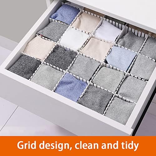 40Pcs Drawer Dividers, 14.96" x 2.76", Thin, DIY Plastic Drawer Separators, Large Adjustable Dresser Drawer Organizer for Clothes, Bedroom, Bathroom, Kitchen Cutlery, Desk, Office Storage - Image 4