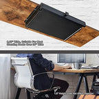 GOME Under Desk Slide out Pencil Drawer with Space Divider Design for Storing Pencil and Office Accessories, Underdesk Pull out Tray Organizer Mounted for Sit Stand Workstation - Image 4
