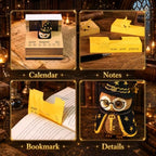 Time Piece Calendar 2027, 3D Sticky Notes Magic Owl Weekly Desk Calendar - Image 5