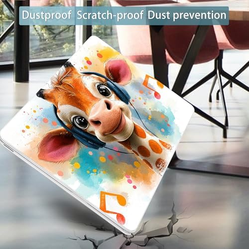 Mektron Case for 2026 MacBook Neo 13-inch A18 Pro chip A3404 Laptop Cover with 13-inch (Diagonal) Liquid Retina Display+ Keyboard Cover+ Screen Protector, Cute Giraffe - Image 6