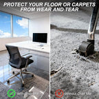 Kuyal Chair Mat for Carpet, Heavy Duty Tempered Glass Office Chair Mat - Image 4