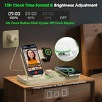 Dual Phone Foldable Wireless Charging Station for Apple, Couple&Family Use - Image 5