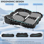 NEW-Vi Gel Seat Cushion, Thickened Big Breathable Honeycomb Design Absorbs Pressure Points Gel Cushion with Anti-Slip Cover Seat Cushion for Office Chair Home Car Seat Cushion - Image 2