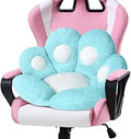 Ditucu Cat Paw Cushion Kawaii Chair Cushions 31.4 x 27.5 inch Cute Stuff Seat Pad Comfy Lazy Sofa Office Floor Pillow for Gaming Chairs Room Decor Blue by DITUCU