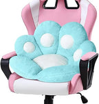 Ditucu Cat Paw Cushion Kawaii Chair Cushions 27.5 x 23.6 inch Cute Stuff Seat Pad Comfy Lazy Sofa Office Floor Pillow for Gaming Chairs Room Decor Blue by DITUCU