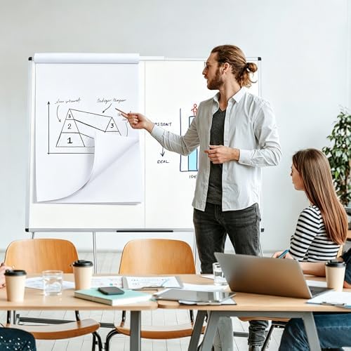 VIZ-PRO Magnetic Whiteboard Easel, Foldable, 48 x 36 Inches - Image 5