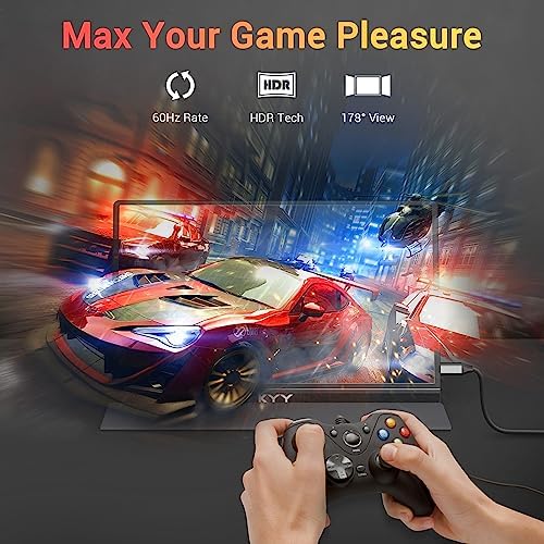 KYY Portable Monitor 15.6'' FHD 1080P USB C HDMI Gaming Monitor (Pack of 2) - Image 5