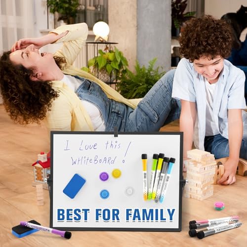 Grtard Magnetic Dry Erase Board with Stand, 18''x14'' Desktop Whiteboard - Image 4