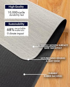 BARoyal Office Chair Mat for Hardwood Floor Under Desk Computer Rolling Chair Mat for Wood/Tile Floor Heavy Duty PVC Plastic Hard Floor Protector 45" x 53"(Ivory) - Image 4